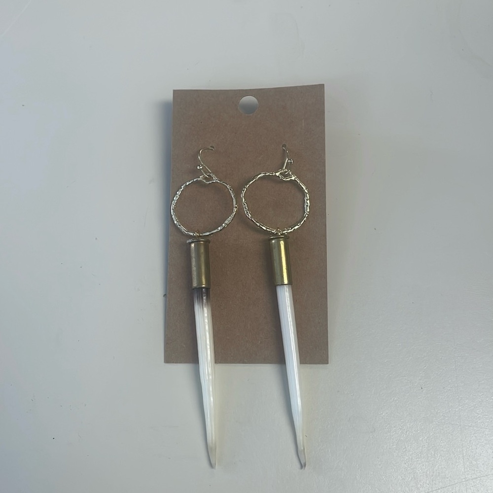 Porcupine quill earrings